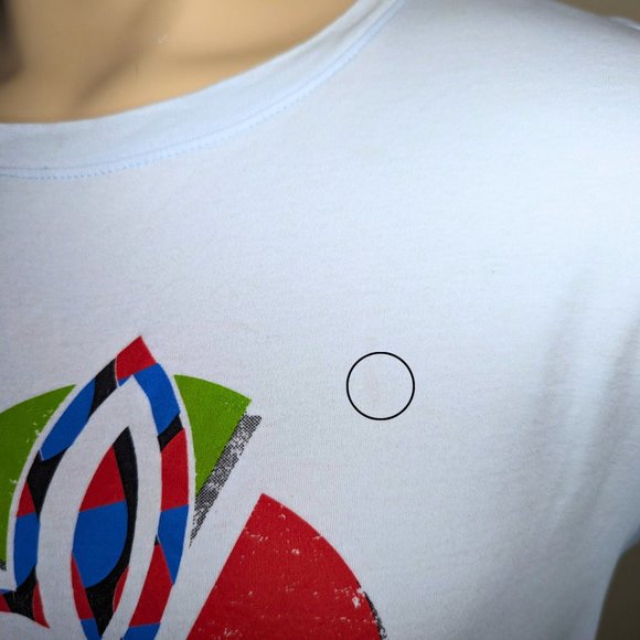 Pyscho Bunny Light Blue Crew Neck Short Sleeve Cotton T-shirt - Medium - Picture 10 of 12